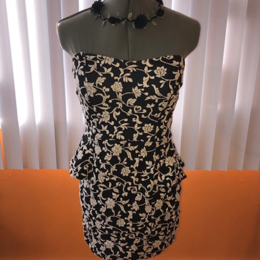 Joyce Leslie Strapless Floral Dress